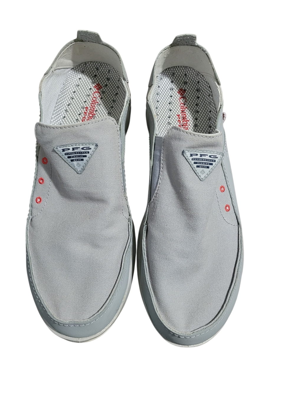 Columbia Men's PFG Bahama Vent slip-on boat shoes. 